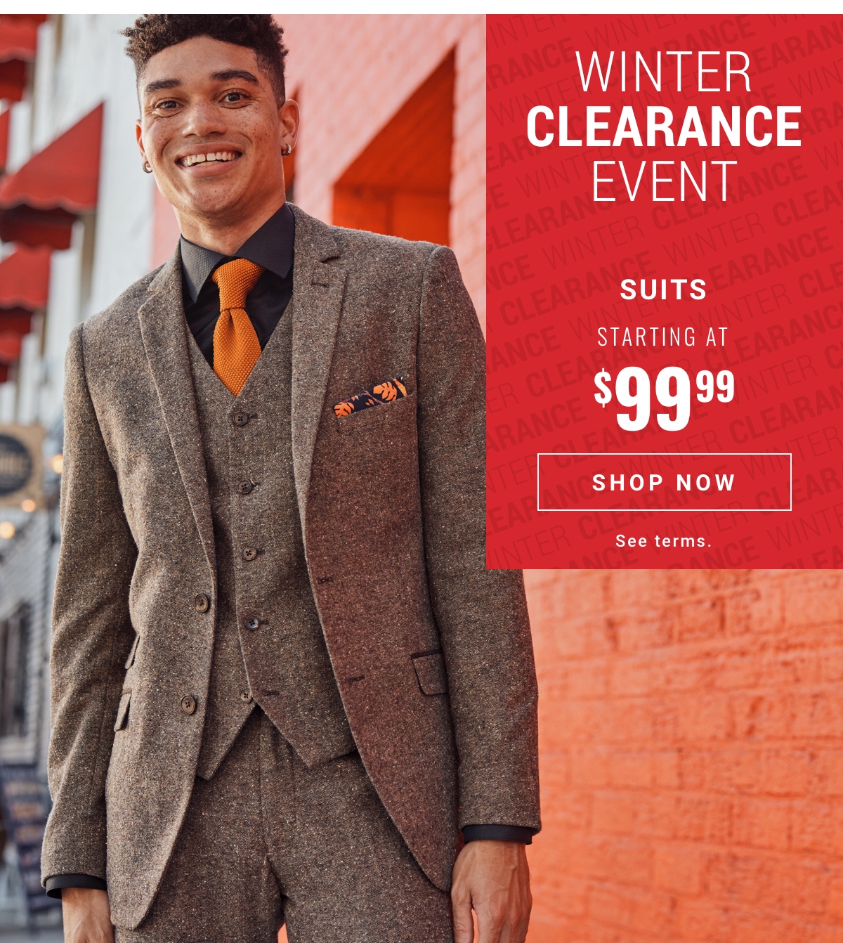 Clearance Suits Starting at  99 99