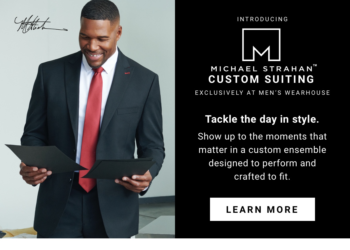 Introducing Michael Strahan Custom Clothing