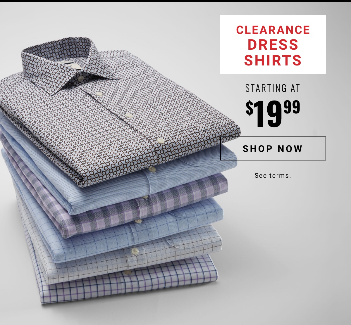 Clearance Dress Shirts Starting at 19 99