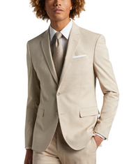 Egara Skinny Fit Notch Lapel Suit Separates, Tan