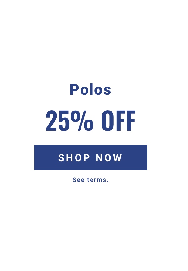 Polos 25% Off