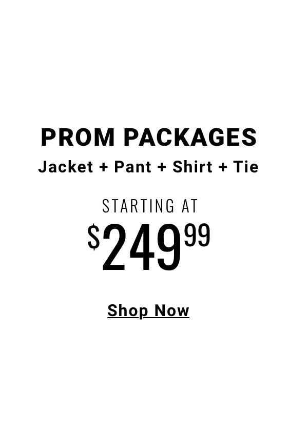 Prom packages starting at 249 99