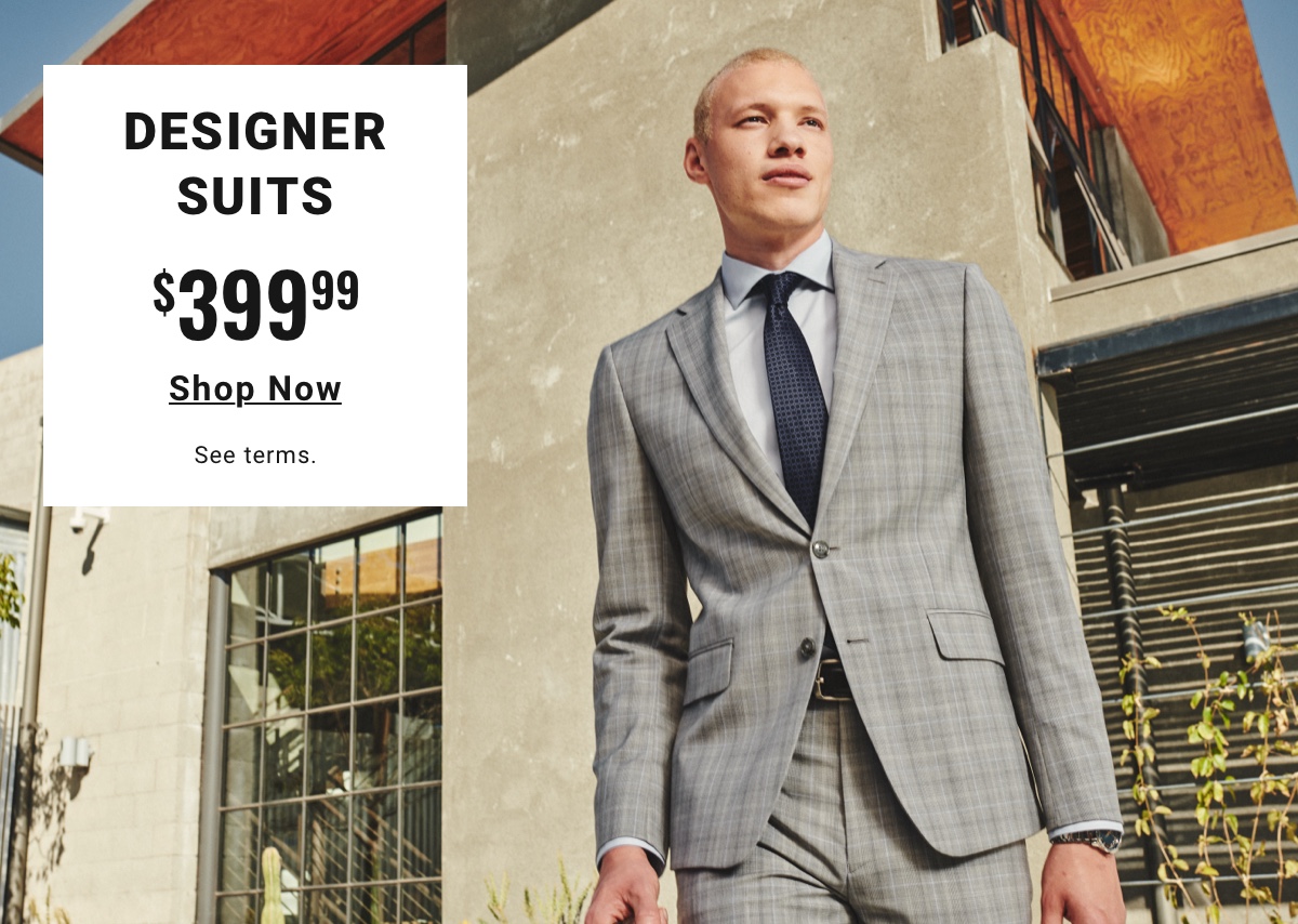 Suits starting at 399.99