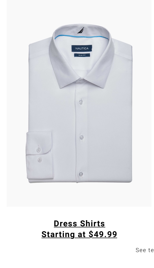 Select Dress Shirts Starting at 49.99