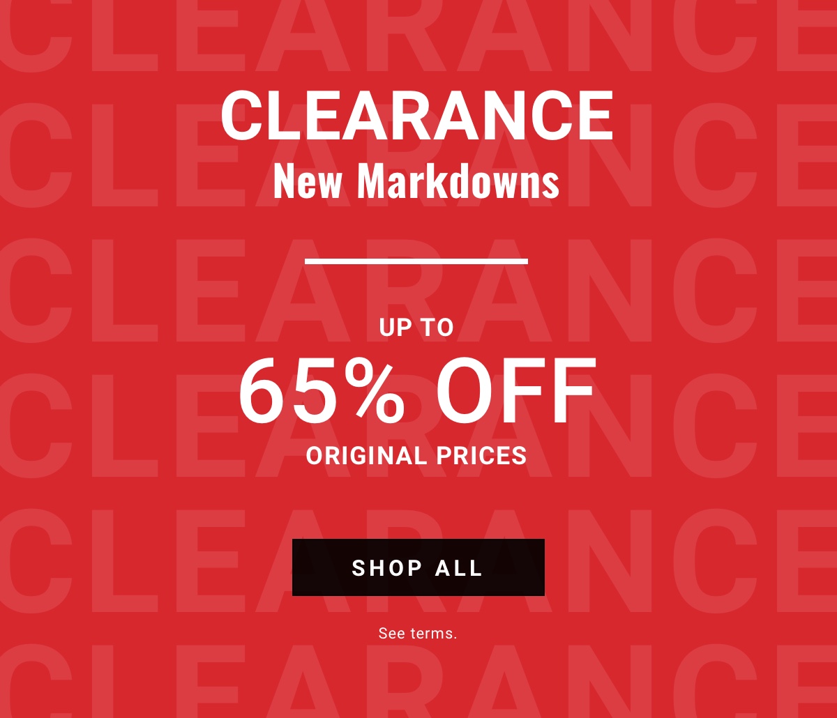 Clearance Up to 65 percent Off
