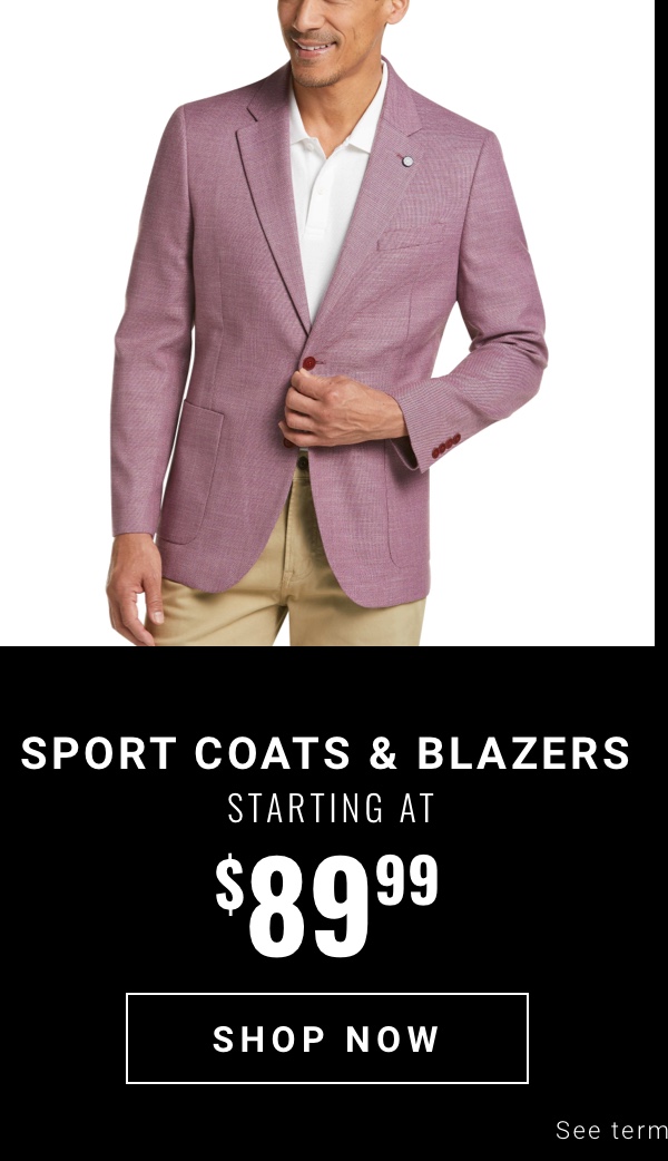 Sport Coats Starting at 89.99