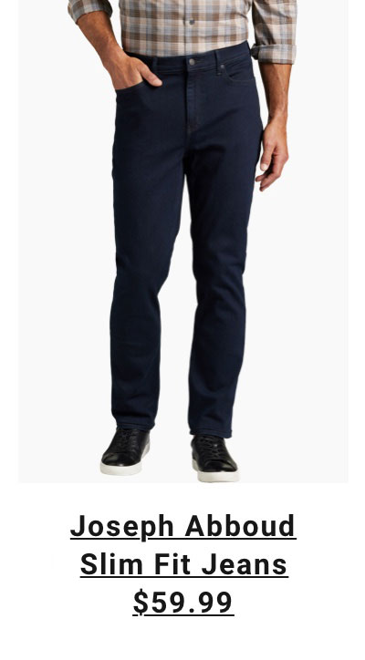 Joseph Abboud Straight Fit Comfort Stretch Jeans, Rinse $59.99