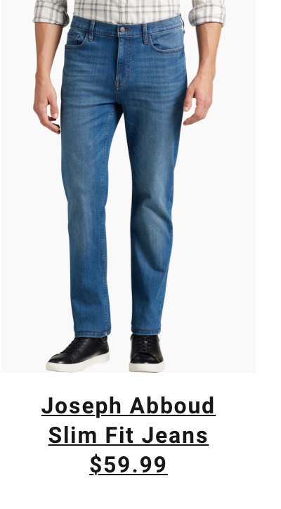 Joseph Abboud Slim Fit Comfort Stretch Jeans, Medium Wash $59.99