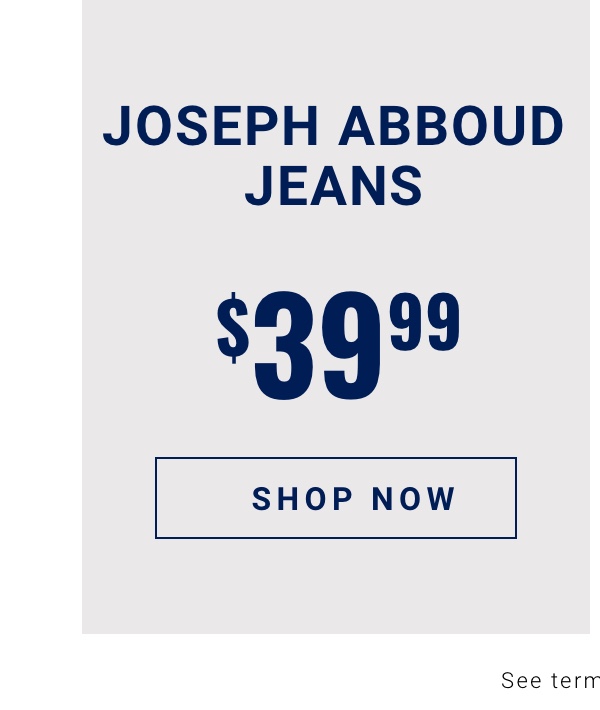 Joseph Abboud Jeans $39.99 - Shop Now
