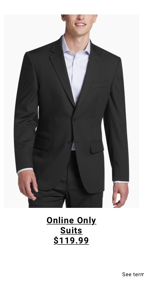 Online Only | Suits $119.99