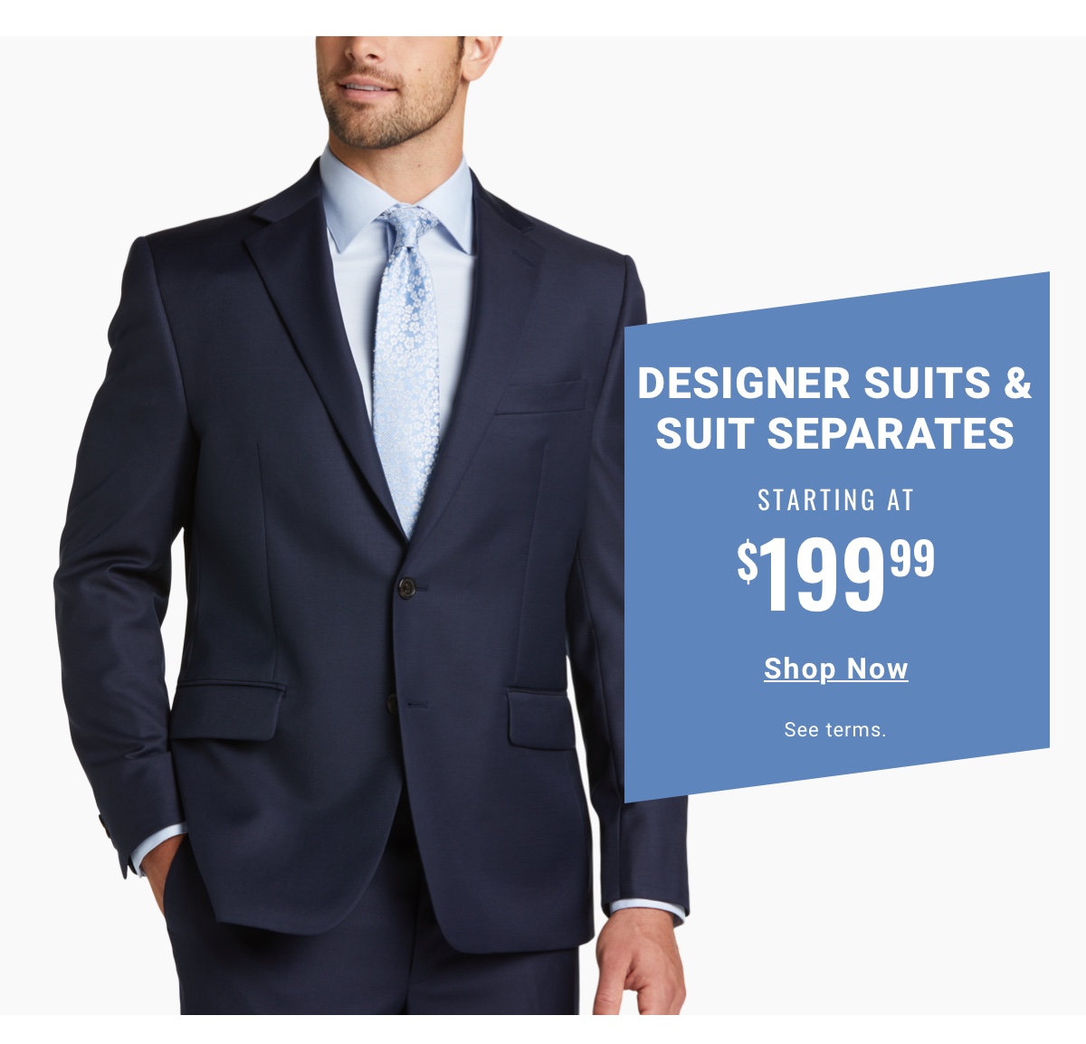 Designer Suits and Suit Separates Starting at $199.99