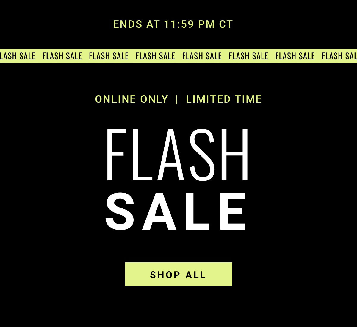 Flash Sale 2-Days / Online Only (Graphic)