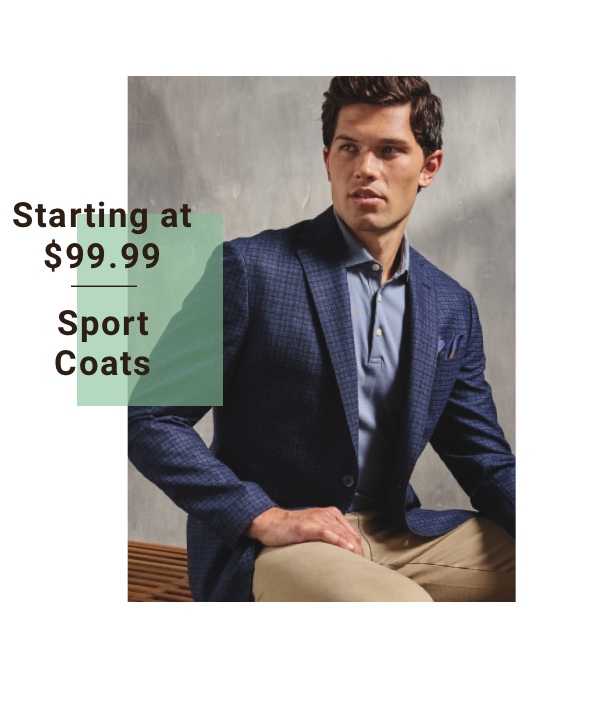 Sport Coats Starting at $99.99