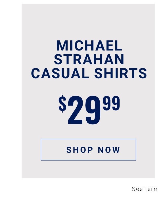 Michael Strahan Casual Shirts $29.99 - Shop Now