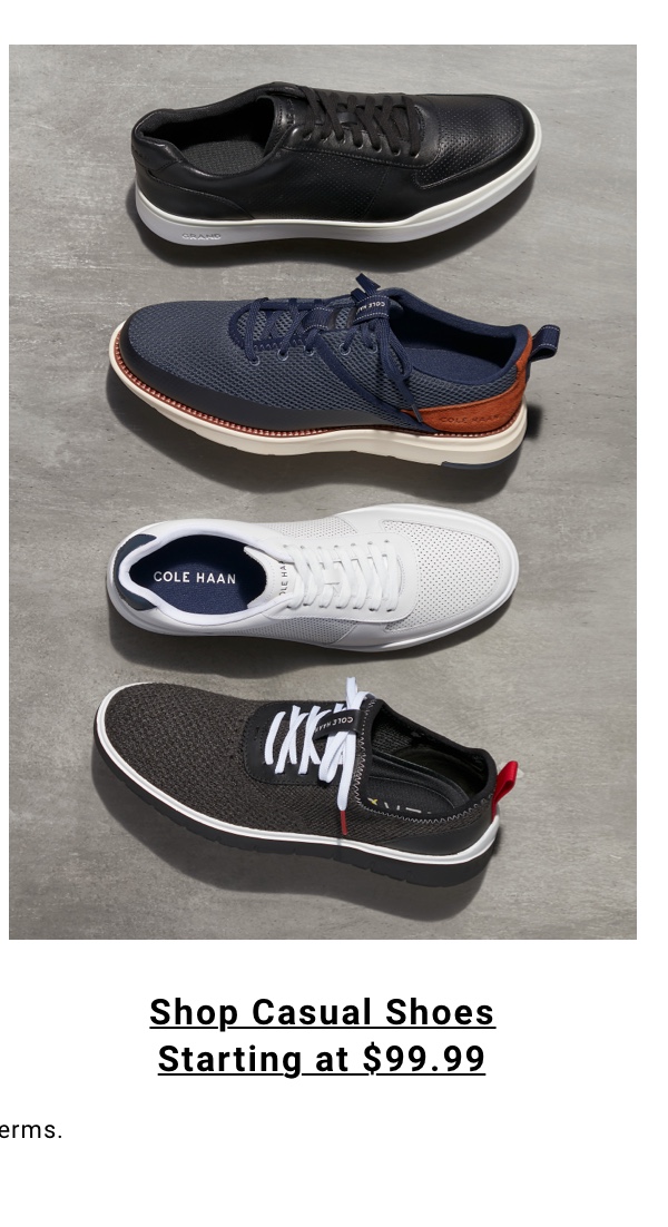 Shop Casual Shoes Starting at $99.99