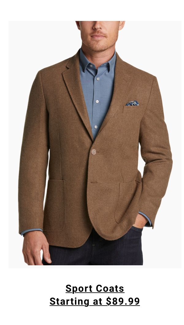 Sport Coats Starting at $89.99 - Shop Now