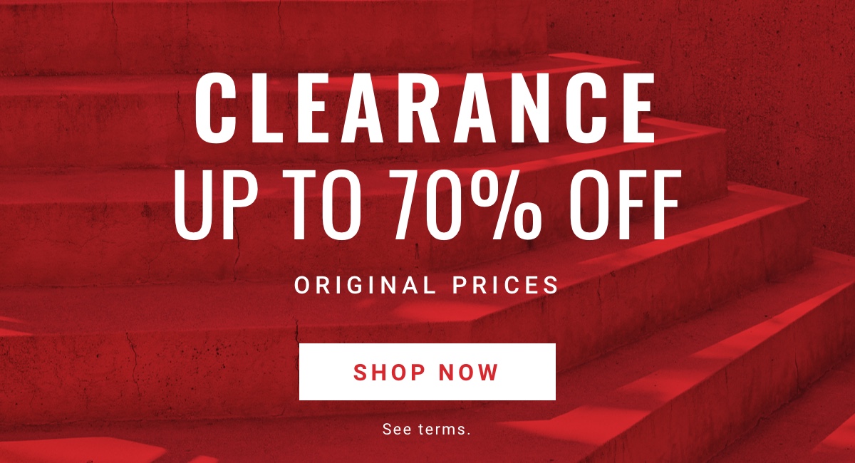 CLEARANCE | UP TO 70% OFF ORIGINAL PROCES