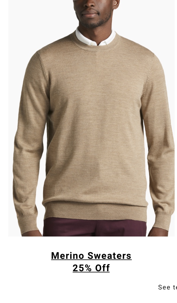 Merino Sweaters 25% Off 
