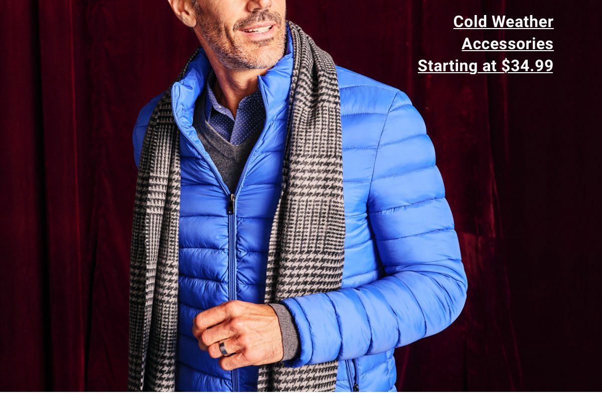 Cold Weather Accessories Starting at $34.99