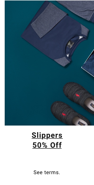 Slippers 50% Off