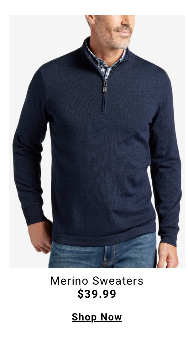 Merino Sweaters $39.99