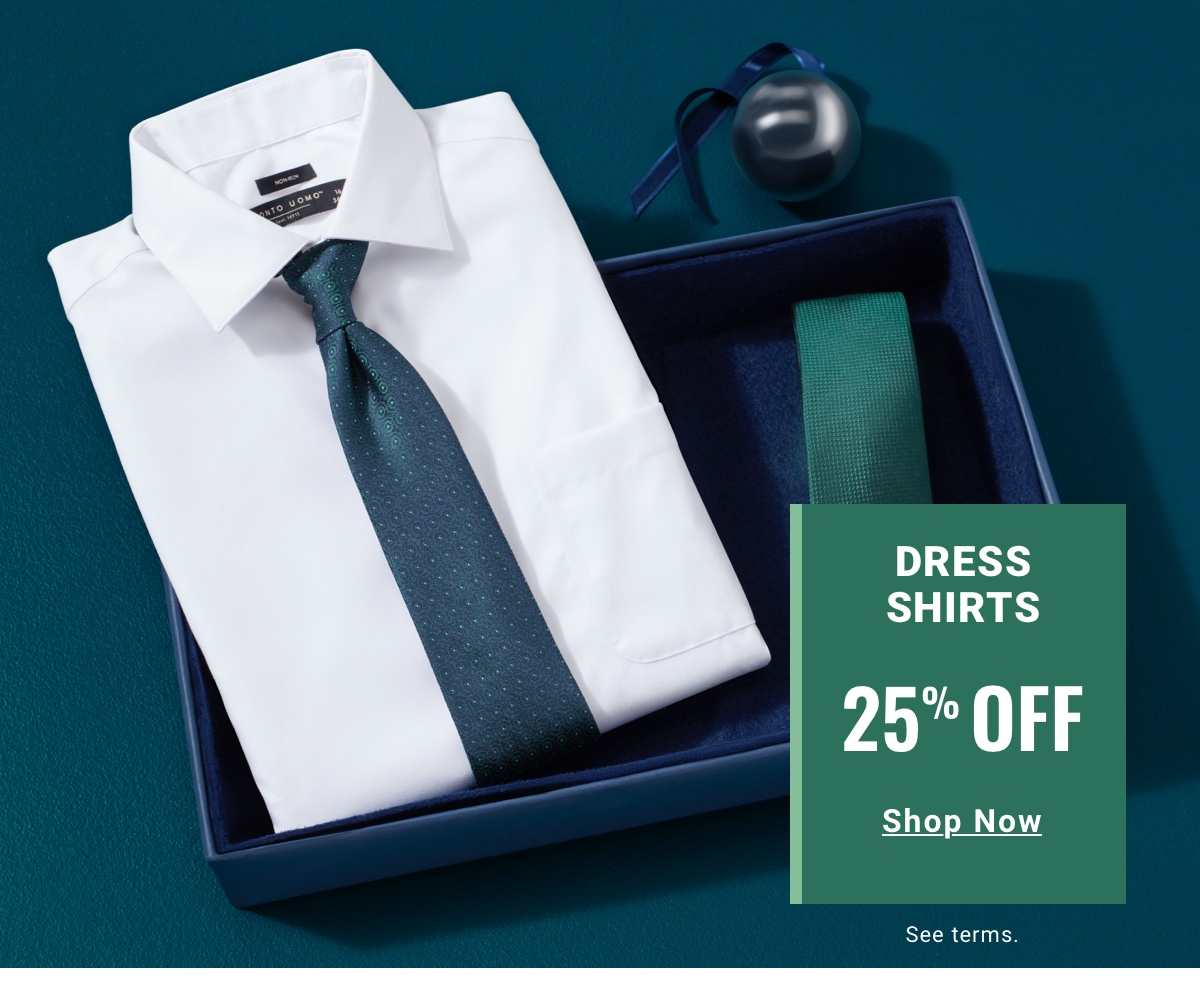 Dress Shirts 25% Off Shop Now 