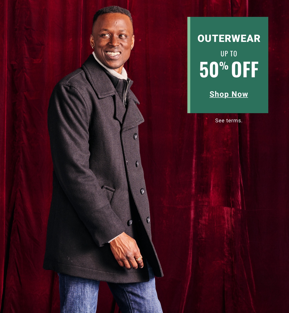 Outerwear Up to 50% Off - Shop Now 