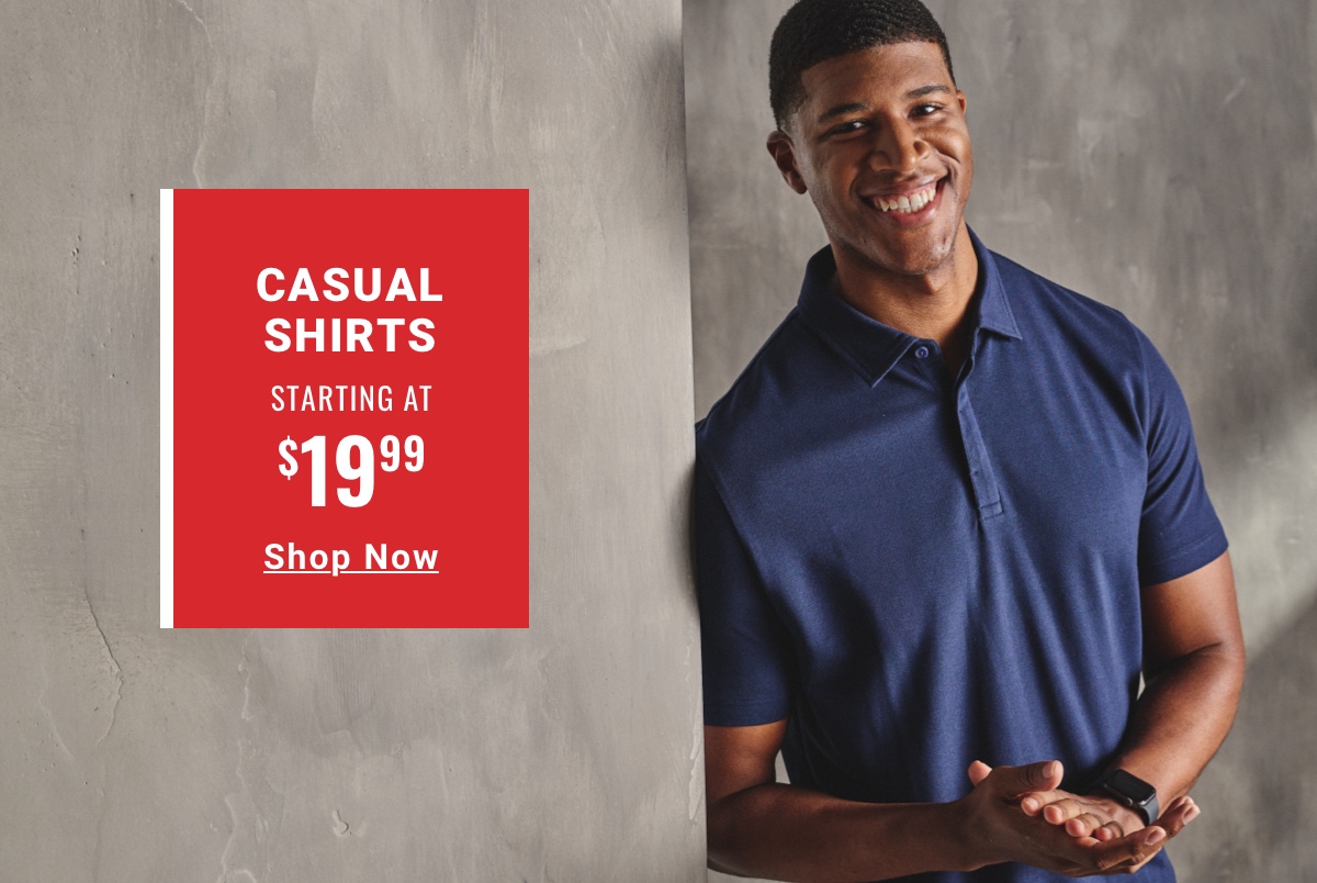 Clearance Casual Shirts Starting at $19.99
