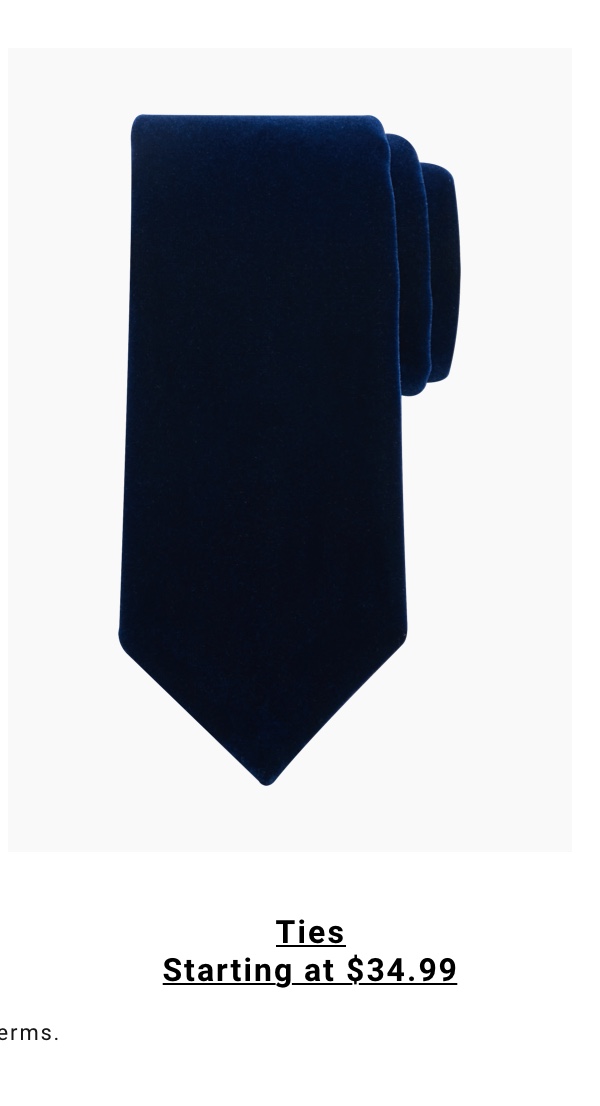 Ties Starting at $34.99