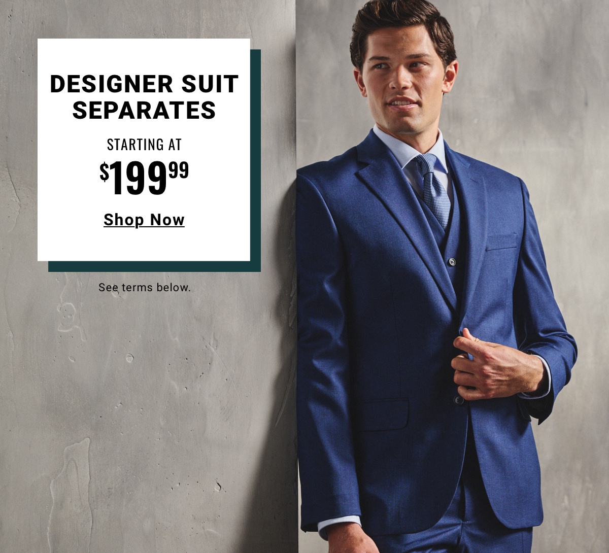 Designer Suit Separates Starting at $199.99