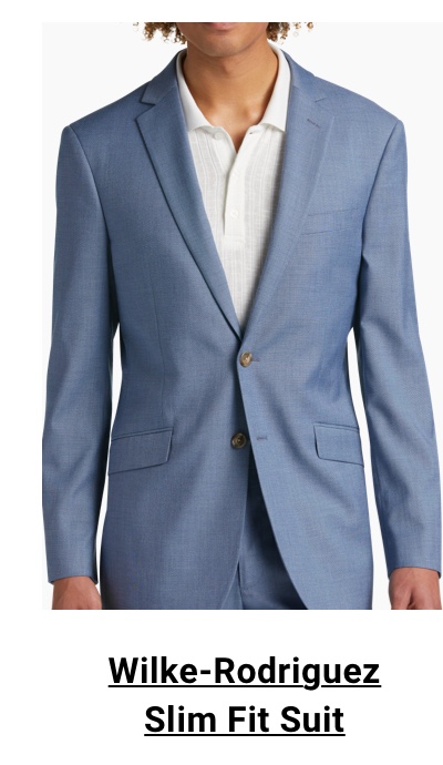 Wilke-Rodriguez Slim Fit Suit - lt. blue