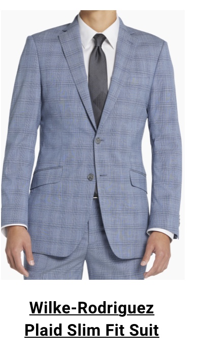 Wilke-Rodriguez Plaid Slim Fit Suit