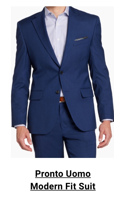 Pronto Uomo Modern Fit Suit - navy