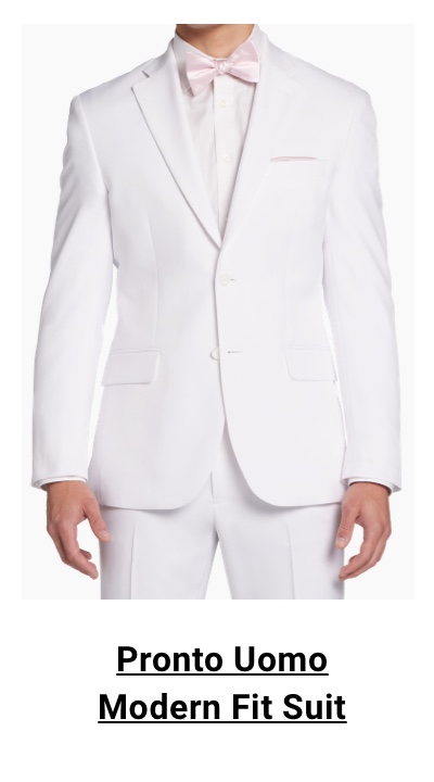 Pronto Uomo Modern Fit Suit - white