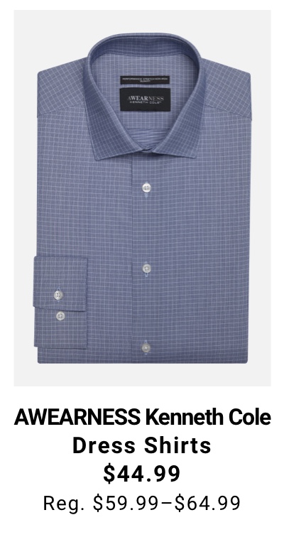 AWEARNESS Kenneth Cole Dress Shirts $44.99 Reg. $59.99-$64.99