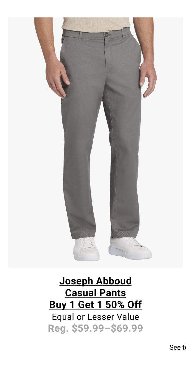 Joseph Abboud Casual Pants Buy 1 Get 1 50% Off