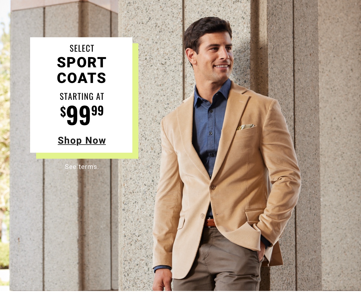 Select Sport Coats Starting at $99.99