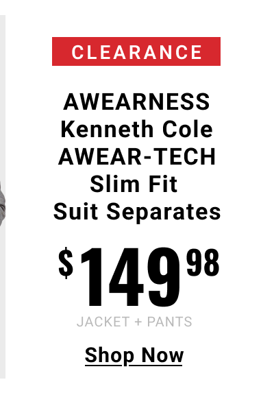 Awearness Kenneth Cole AWEAR-TECH Slim Fit Suit Separates 149.98