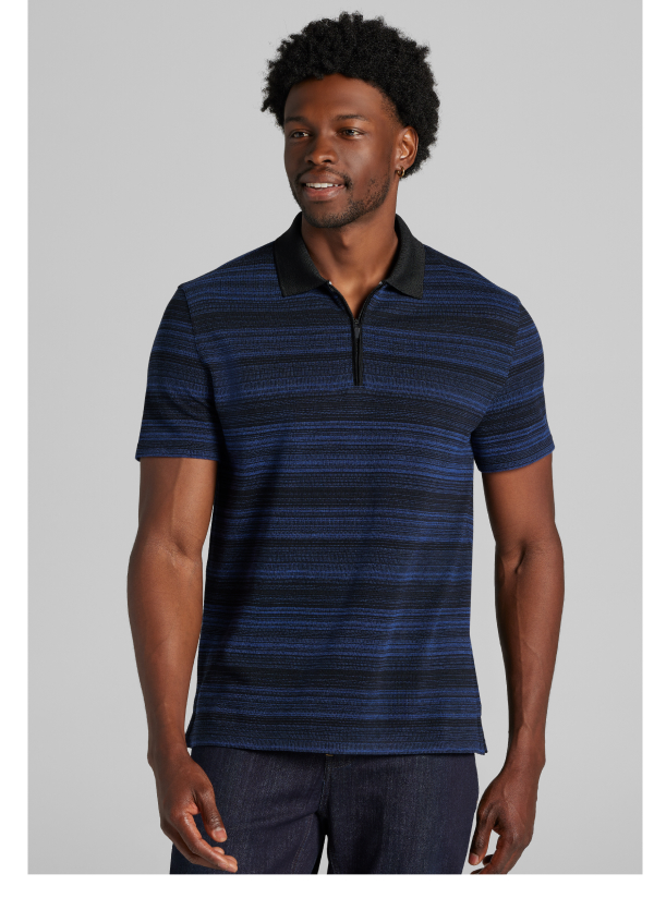 AWEARNESS KENNETH COLE POLO SHIRTS BLACKNAVY