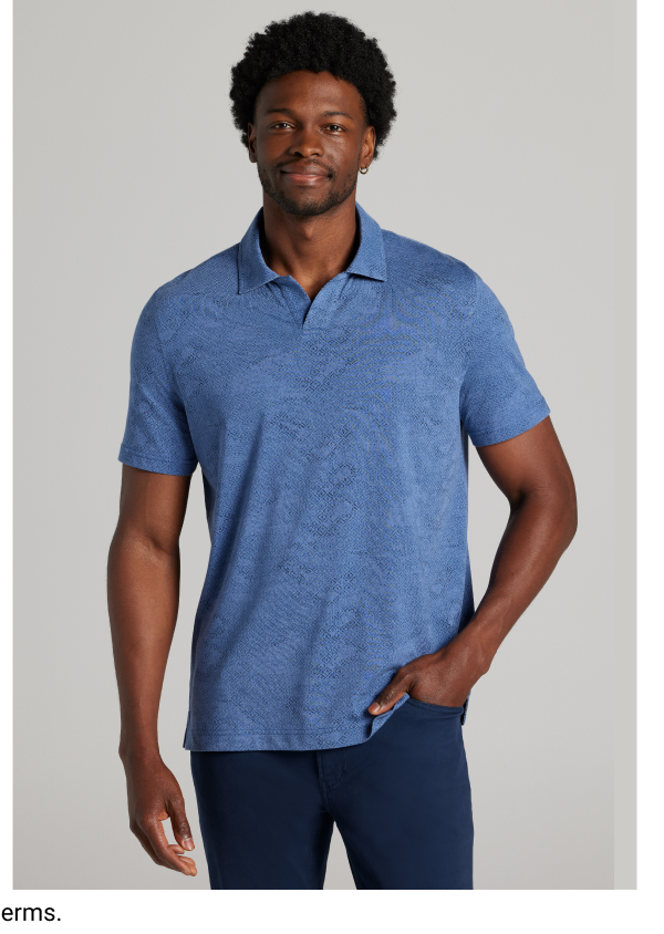 JOSEPH ABBOUD POLO SHIRTS BLUE
