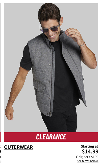 Clearance Outerwear Starting at $14.99 Orig. $99-$199 Shop Now See terms below.